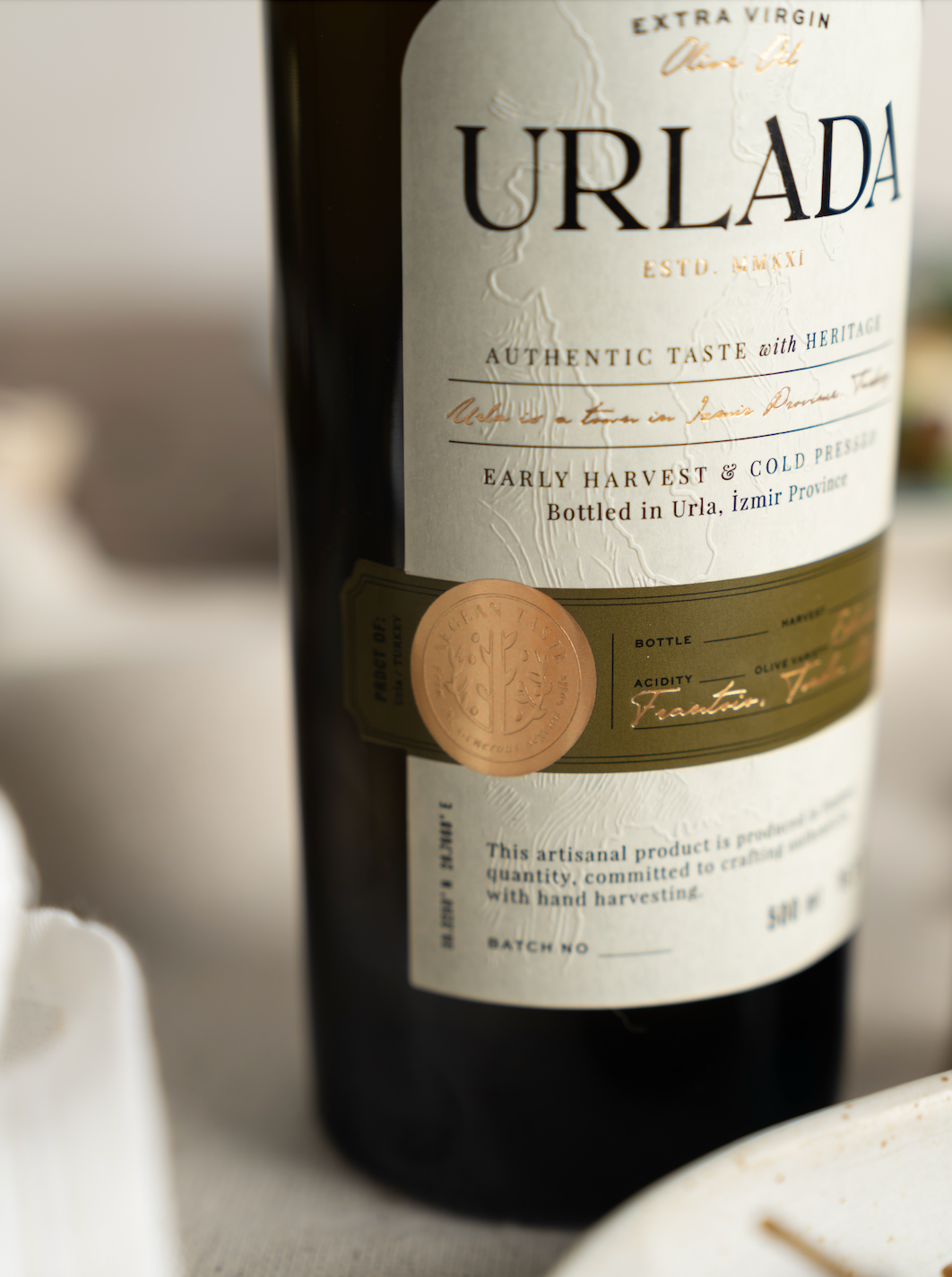 URLADA Natürel Sızma Zeytinyağı – Erken Hasat & Soğuk Sıkım 500 ml